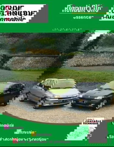Revue Technique Automobile, CIP 742.1 : Renault Clio (essence) 1.1-1.2-1.4-1.7 et 1.8