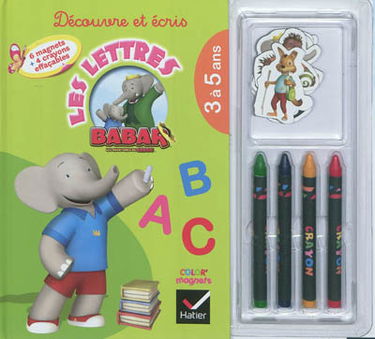 Découvre et écris les lettres : Babar, les aventures de Badou