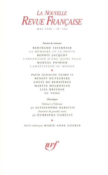 Nouvelle revue française, n° 544