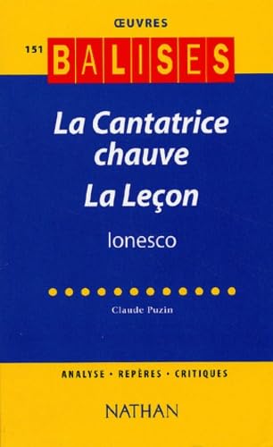 La cantatrice chauve, La leçon, Ionesco
