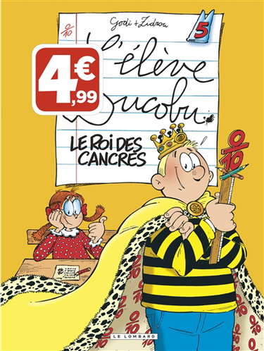 Couverture de L'élève Ducobu. Vol. 5. Le roi des cancres par Zidrou