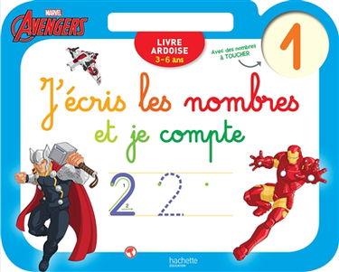J'écris les nombres et je compte : Avengers : 3-6 ans