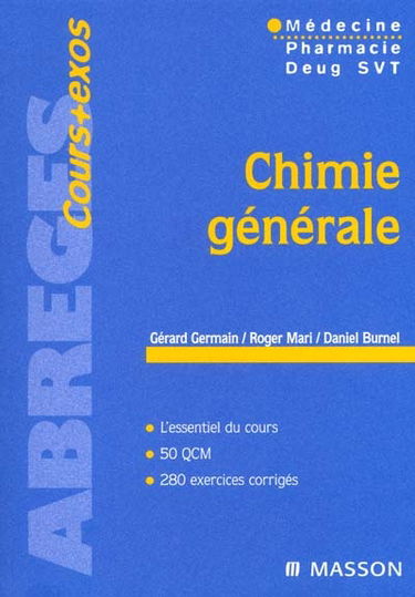 Chimie générale : médecine, pharmacie, DEUG SVT