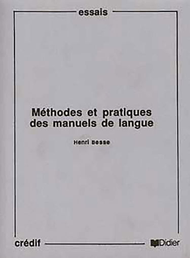 Méthode et pratique des manuels de langue