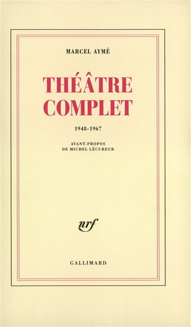 Théâtre complet : 1948-1967