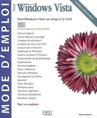 Mode d'emploi pour Windows Vista