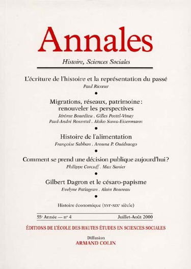 Annales, n° 4 (2000)