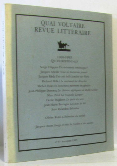 Quai Voltaire, n° 9. 1968-1993, qu'en reste-t-il ?