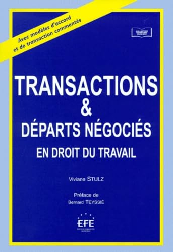 Transactions Et Departs Negocies En Droit Du Travail