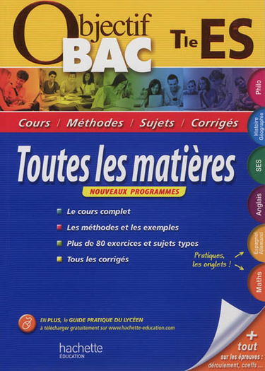Toutes les matières, terminale ES