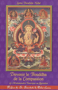 Devenir le Bouddha de la compassion : la mahamoudra tantrique au quotidien : un commentaire de la pratique appelée Le yoga de l'inséparabilité du maître spirituel et d'Avalokitèshvara, une source de toutes les réalisations écrite par Sa Sainteté le dalaï-