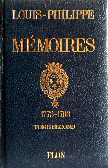 Couverture de MEMOIRES DE LOUIS PHILIPPE DU D'ORLEANS ECRITS PAR LUI-MEME.TOME 2.