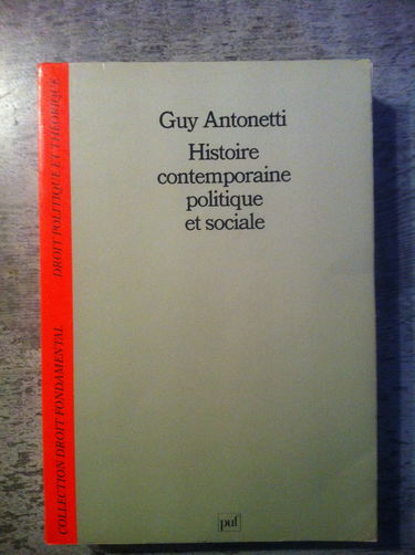 Histoire contemporaine politique et sociale