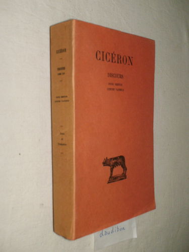 Discours - tome XIV - pour sestius contre vatinuis