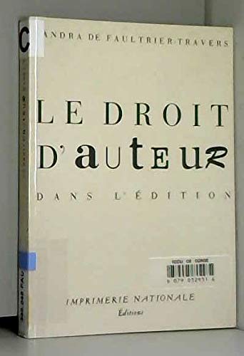 Le Droit d'auteur dans l'édition