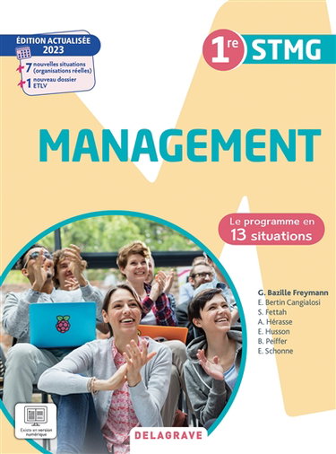 Couverture de Management 1re STMG : le programme en 13 situations : 2023