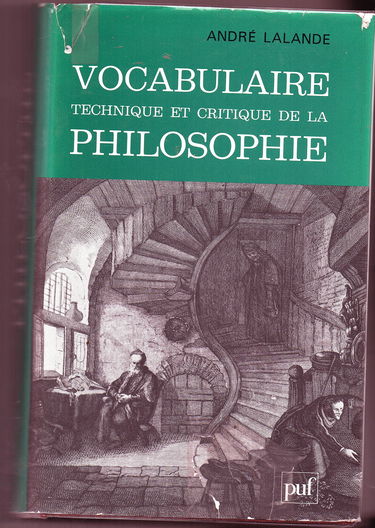 Vocabulaire technique et critique de la philosophie