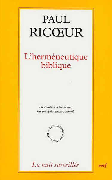 L'herméneutique biblique