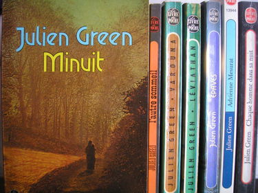 julien green - lot 7 livres : varouna - chaque homme dans sa nuit - leviathan - l'autre sommeil - adrienne mesurat - epaves - minuit
