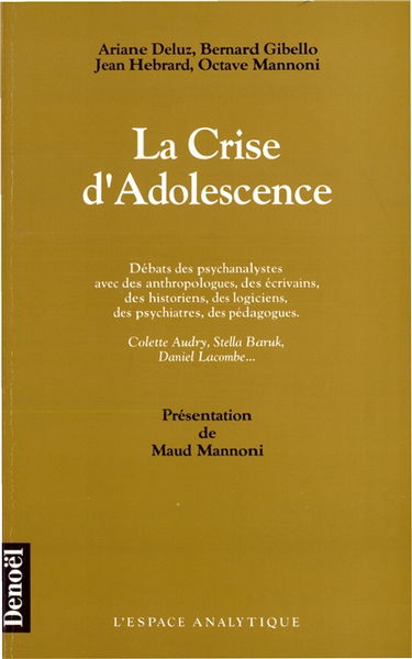 La Crise d'adolescence