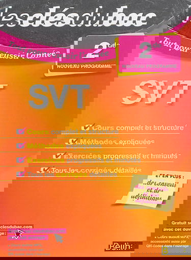 SVT 2de : nouveau programme