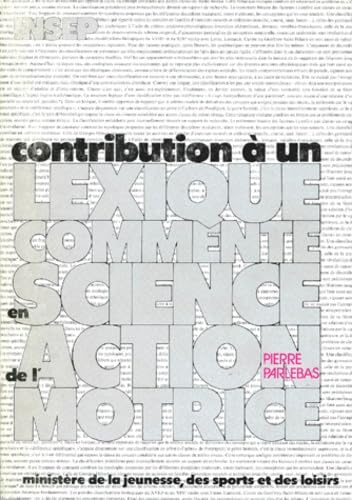 Contribution à un lexique commenté en science de l'action motrice