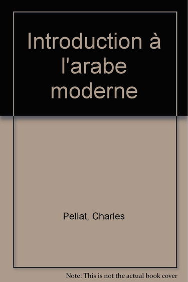 Introduction à l'arabe moderne