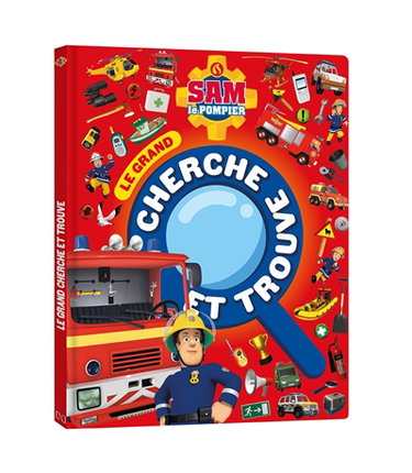 Couverture de Sam le pompier : le grand cherche et trouve