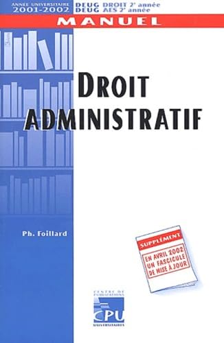 Droit administratif (DEUG droit 2è année, DEUG AES 2è année)