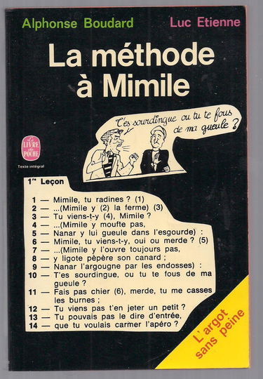 La méthode à Mimile : L'argot sans peine