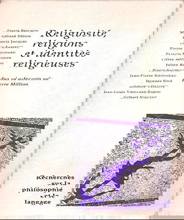 Religiosite Religions Et Identites Religieuses