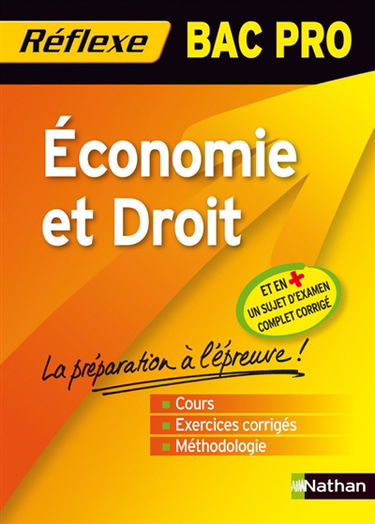 Economie et droit, bac pro