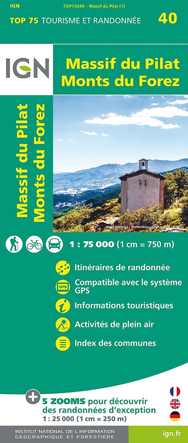 Couverture de Massif du pilat mont forez par Collectif