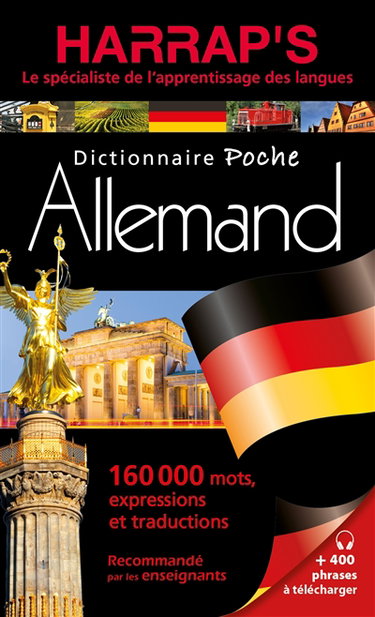 Couverture de Harrap's dictionnaire poche allemand : 160.000 mots, expressions et traductions par Collectif