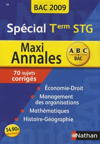 Maxi-annales terminale STG