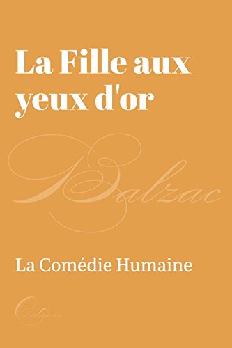 Couverture de La Fille aux yeux d'or par Honoré de Balzac