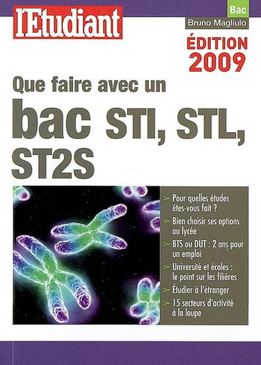 Que faire avec un bac STI, STL, ST2S