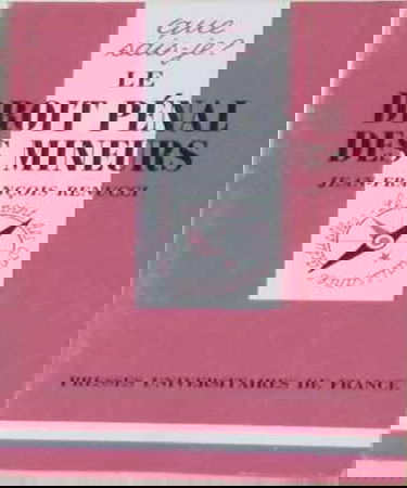 Le droit pénal des mineurs