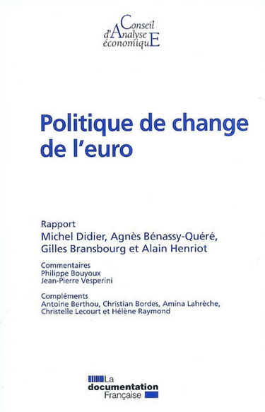 Politique de change de l'euro