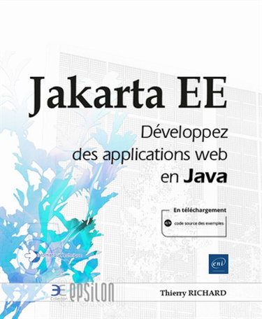 Couverture de Jakarta EE : développez des applications web en Java