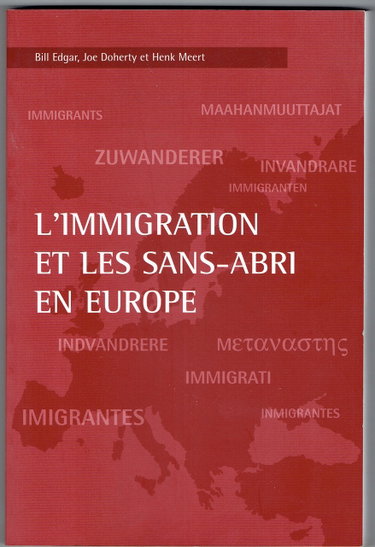 Couverture de L'immigration et les sans-abris en Europe