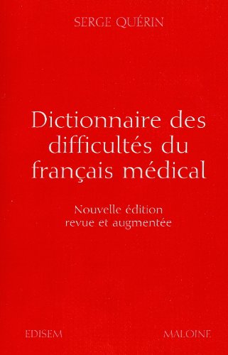Dictionnaire Difficultes Francais Medical