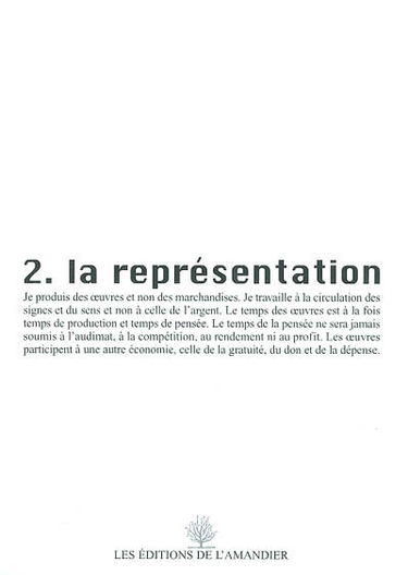 2, La représentation