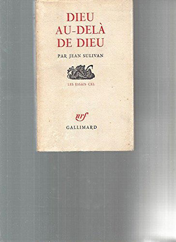Dieu au dela de dieu.