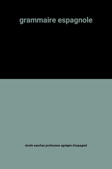 grammaire espagnole