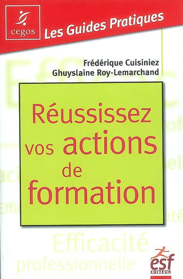 Réussissez vos actions de formation