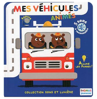 Mes véhicules animés : 5 sons à reconnaître