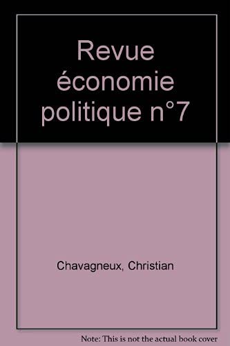 Revue économie politique n°7
