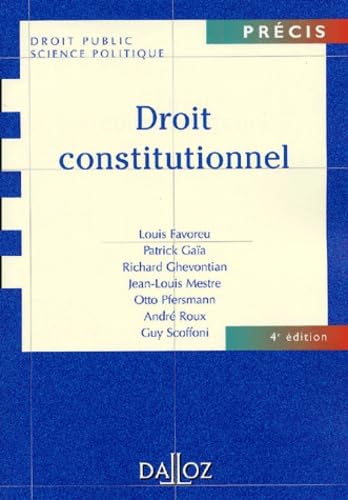 Droit constitutionnel, 4e édition