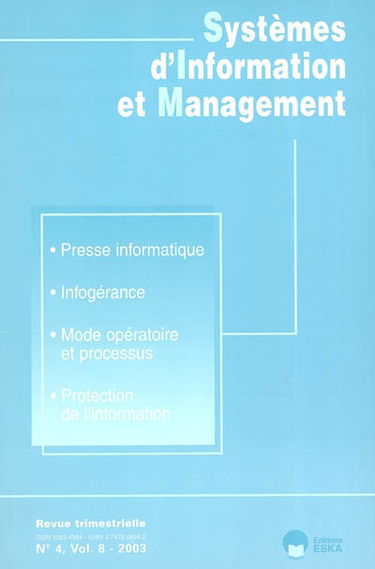 Systèmes d'information et management, n° 4 (2003)